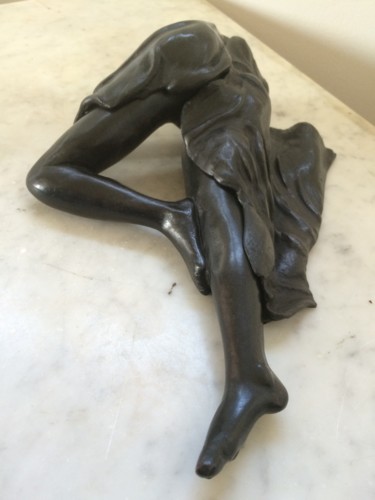 Sculpture intitulée "Déshabillez moi!" par Reno Sculpteur, Œuvre d'art originale, Terre cuite