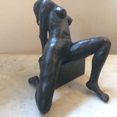 Sculpture intitulée "Ce plaisir est le m…" par Reno Sculpteur, Œuvre d'art originale, Terre cuite
