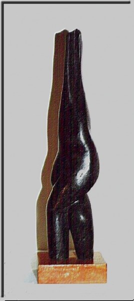 Sculpture intitulée "montée" par Alg, Œuvre d'art originale, Pierre