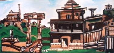 Painting titled "MONUMENT" by Sd Chopra, Original Artwork