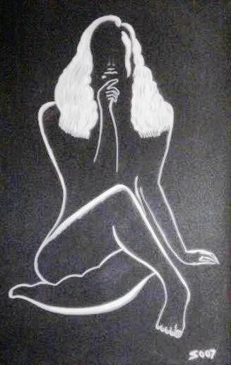 Painting titled "BLACK & WHITE" by Sd Chopra, Original Artwork