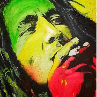 Pintura intitulada "Bob Marley" por Sdurao, Obras de arte originais, Acrílico