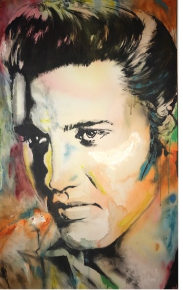 Pintura intitulada "Elvis" por Sdurao, Obras de arte originais, Acrílico