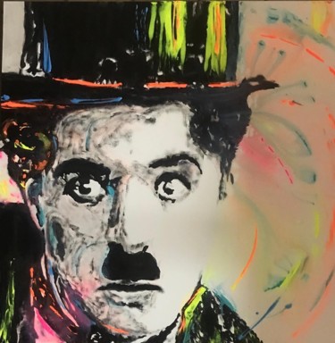 Pintura intitulada "Chaplin" por Sdurao, Obras de arte originais, Acrílico