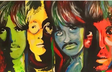 Pintura intitulada "Beatles" por Sdurao, Obras de arte originais, Acrílico