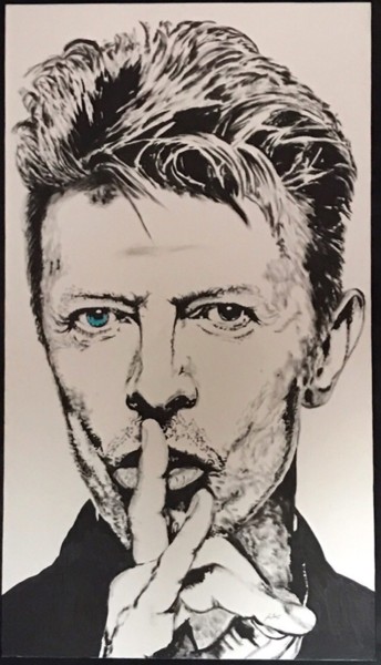 Pintura intitulada "Bowie" por Sdurao, Obras de arte originais, Acrílico