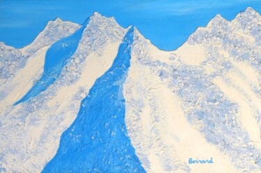 Peinture intitulée "Montagne" par Seak, Œuvre d'art originale