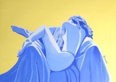 Painting titled "Bluebell Girl" by Seak, Original Artwork