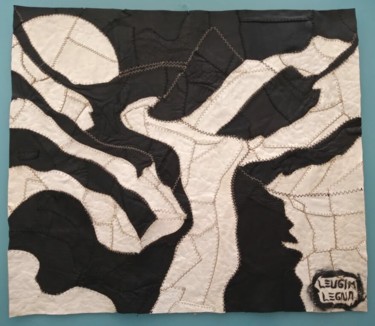 Art textile intitulée "Oscurecimiento Espi…" par Leugim Legna / Sebastian Cardona Flòrez, Œuvre d'art originale, Patchwork