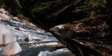 Digital Arts titled "Riverflow 6" by Kenneth Grzesik, Original Artwork, Digital Painting