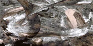 Digital Arts με τίτλο "Riverflow 10" από Kenneth Grzesik, Αυθεντικά έργα τέχνης, Ψηφιακή ζωγραφική