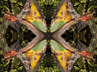 Digitale Kunst mit dem Titel "Autumn Forest 2" von Kenneth Grzesik, Original-Kunstwerk