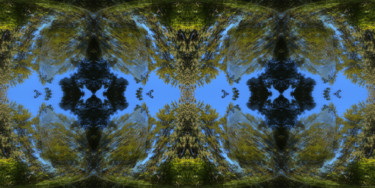 Digital Arts titled "Forest Abstract 8" by Kenneth Grzesik, Original Artwork, Digital Painting
