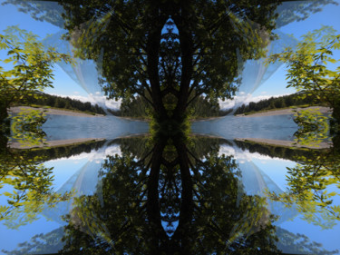 Arte digitale intitolato "Forest Abstract 11" da Kenneth Grzesik, Opera d'arte originale, Pittura digitale