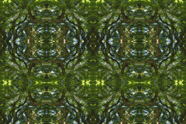 Digital Arts titled "Forest Abstract 26" by Kenneth Grzesik, Original Artwork, Digital Painting
