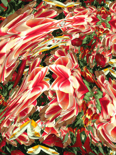 Digitale Kunst mit dem Titel "Rhythmic Garden 12" von Kenneth Grzesik, Original-Kunstwerk, Digitale Malerei