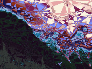 Mostly Cloudy with Geometric Showers 5 Digital Arts titled "Mostly Cloudy with…" by Kenneth Grzesik, Original Art, 2D Digital Work