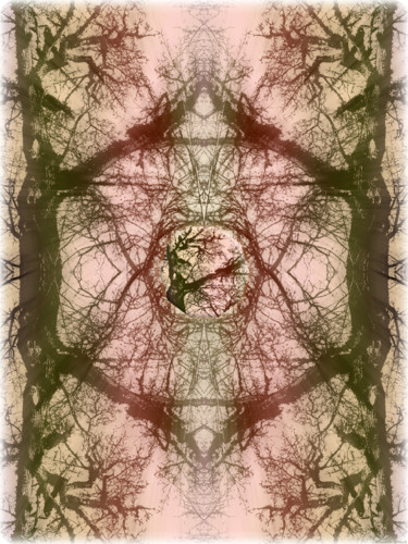 Arte digitale intitolato "Wintry Forest 9" da Kenneth Grzesik, Opera d'arte originale, Lavoro digitale 2D
