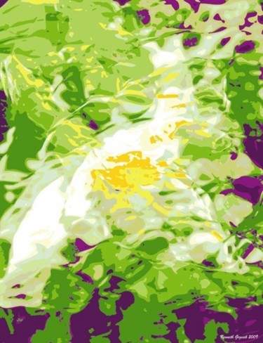 Arts numériques intitulée "Spring Aura #6" par Kenneth Grzesik, Œuvre d'art originale
