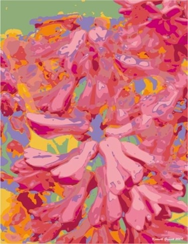 Arts numériques intitulée "Spring Aura #7" par Kenneth Grzesik, Œuvre d'art originale