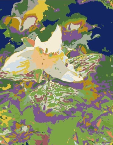 Arts numériques intitulée "Spring Aura #11" par Kenneth Grzesik, Œuvre d'art originale, Peinture numérique