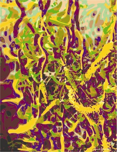 Arts numériques intitulée "Spring Aura #13" par Kenneth Grzesik, Œuvre d'art originale, Peinture numérique