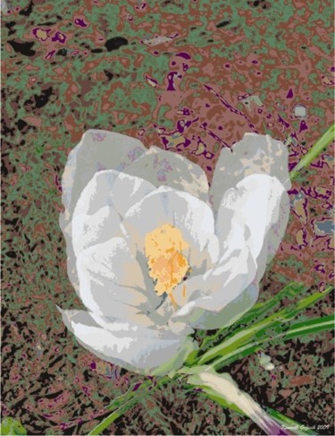 Arts numériques intitulée "Spring Aura #17" par Kenneth Grzesik, Œuvre d'art originale, Peinture numérique