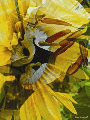 Digitale Kunst mit dem Titel "Summerness #87" von Kenneth Grzesik, Original-Kunstwerk, Digitale Malerei