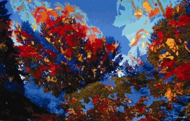 Digital Arts titled "Autumnly #12" by Kenneth Grzesik, Original Artwork, Digital Painting