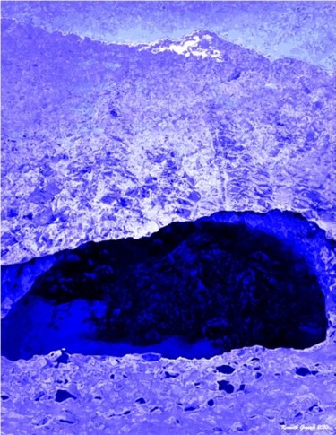 Digitale Kunst mit dem Titel "Mountain Winter #55" von Kenneth Grzesik, Original-Kunstwerk, Digitale Malerei