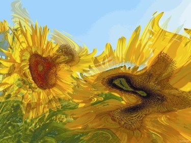 Digital Arts titled "Summer Wavelength #…" by Kenneth Grzesik, Original Artwork, Digital Painting