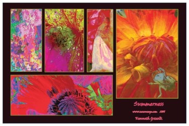 Arts numériques intitulée "Summerness Poster" par Kenneth Grzesik, Œuvre d'art originale, Photo montage