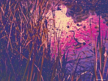 Digitale Kunst mit dem Titel "Autumnism 28" von Kenneth Grzesik, Original-Kunstwerk, Digitale Malerei
