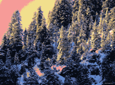 Digital Arts titled "Winterland 40" by Kenneth Grzesik, Original Artwork, Digital Painting
