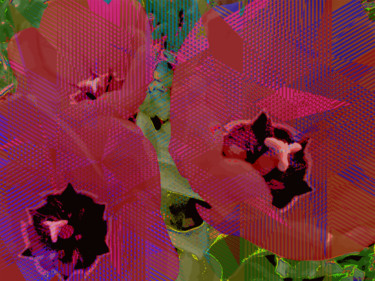 Digital Arts titled "Spring Mosaic 19" by Kenneth Grzesik, Original Artwork, Digital Painting