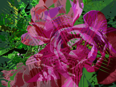 Digitale Kunst mit dem Titel "Spring Mosaic 21" von Kenneth Grzesik, Original-Kunstwerk, 2D digitale Arbeit