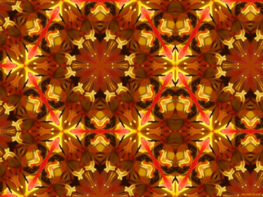 Digitale Kunst mit dem Titel "Kaleidoscope Geomet…" von Kenneth Grzesik, Original-Kunstwerk, Digitale Malerei