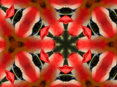 Digitale Kunst mit dem Titel "Kaleidoscope Geomet…" von Kenneth Grzesik, Original-Kunstwerk, Digitale Malerei