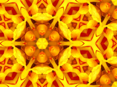Grafika cyfrowa / sztuka generowana cyfrowo zatytułowany „Kaleidoscope Geomet…” autorstwa Kenneth Grzesik, Oryginalna praca,…