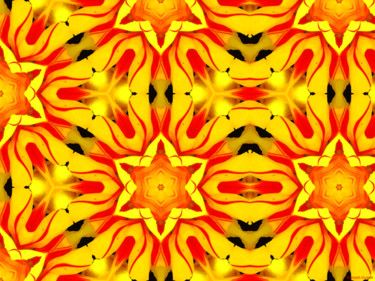 Digital Arts titled "Kaleidoscope Geomet…" by Kenneth Grzesik, Original Artwork, Digital Painting