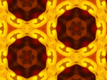 Digitale Kunst mit dem Titel "Kaleidoscope Geomet…" von Kenneth Grzesik, Original-Kunstwerk, Digitale Malerei