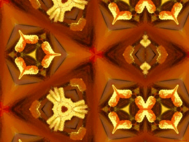 Arts numériques intitulée "Kaleidoscope Geomet…" par Kenneth Grzesik, Œuvre d'art originale, Peinture numérique