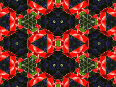 Digital Arts titled "Kaleidoscope Geomet…" by Kenneth Grzesik, Original Artwork, Digital Painting