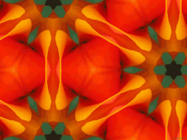 Digital Arts titled "Kaleidoscope Geomet…" by Kenneth Grzesik, Original Artwork, Digital Painting