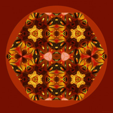 Digital Arts titled "Geometric Garden 4" by Kenneth Grzesik, Original Artwork, Digital Painting