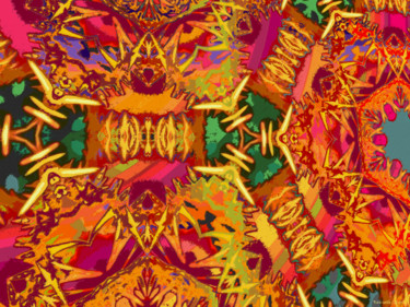 Digital Arts titled "Abstract Spring 3" by Kenneth Grzesik, Original Artwork, Digital Painting
