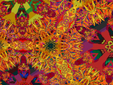 Digital Arts titled "Abstract Spring 4" by Kenneth Grzesik, Original Artwork, Digital Painting