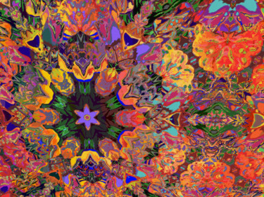 Digitale Kunst mit dem Titel "Abstract Spring 10" von Kenneth Grzesik, Original-Kunstwerk, Digitale Malerei