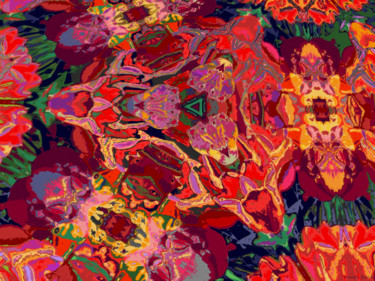 Digital Arts titled "Abstract Spring 11" by Kenneth Grzesik, Original Artwork, Digital Painting