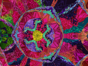 Digitale Kunst mit dem Titel "Abstract Spring 17" von Kenneth Grzesik, Original-Kunstwerk, Digitale Malerei